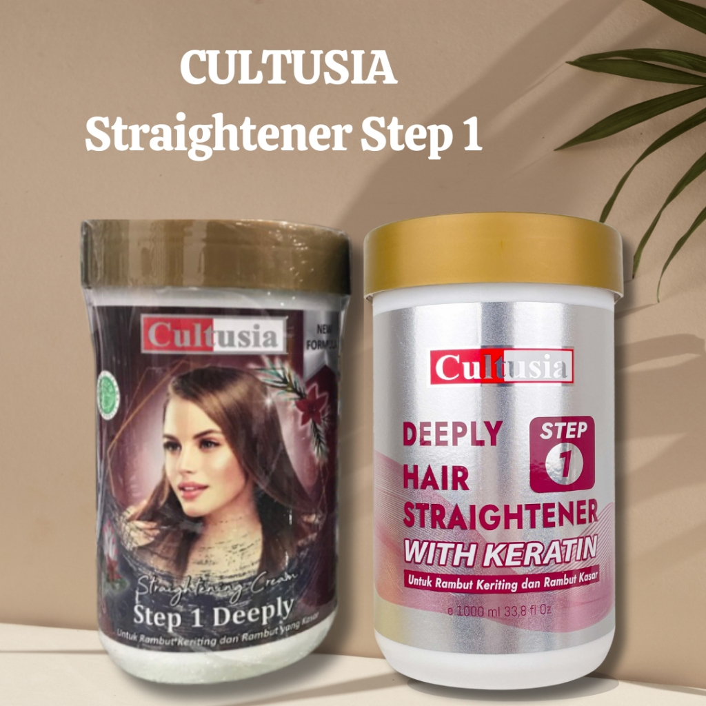 CULTUSIA Straightener Step 1 1000ml | Obat Pelurus Smoothing Rebonding Rambut