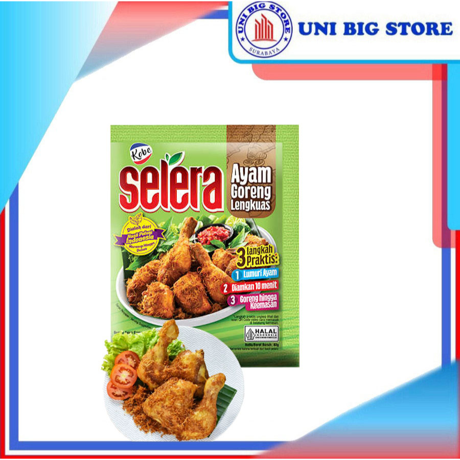 

Kobe Selera Bumbu Ayam Goreng Lengkuas 80 gr