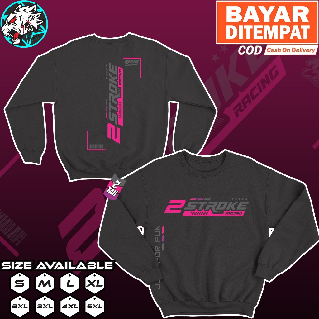 Jaket Sweater 2 Stroke Syndicate Just For Fun Hoodie Racing Two Stroke 2Stroke Keca Cloth