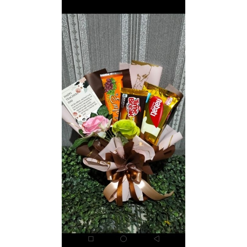 

buket bunga dan snack size L