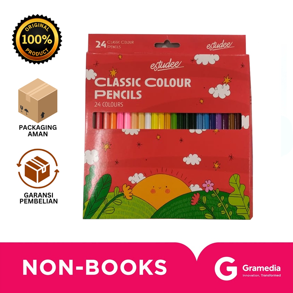 

Gramedia Bali - ESTUDEE CLASSIC COLOR PENCIL 24 ES-PCL24