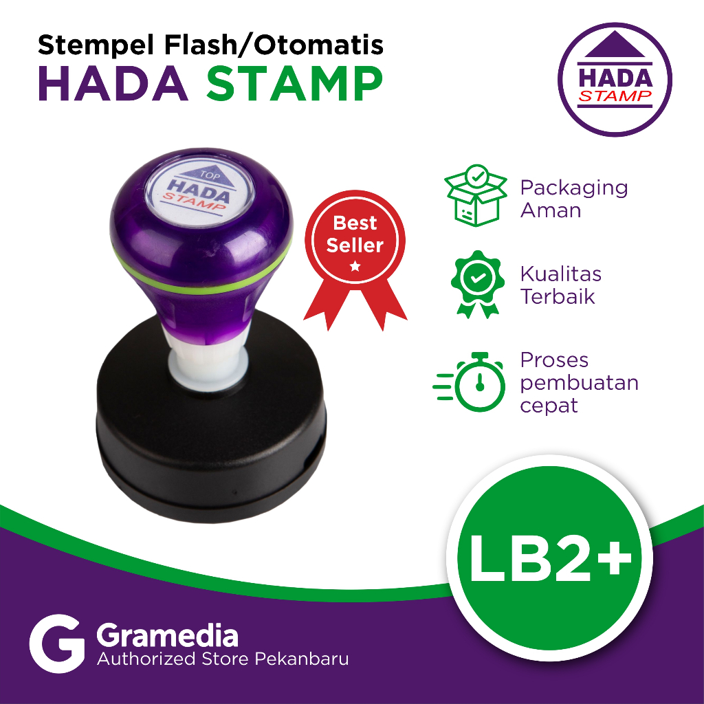 

Gramedia - Stempel Flash/Otomatis Hada Stamp LB2 +