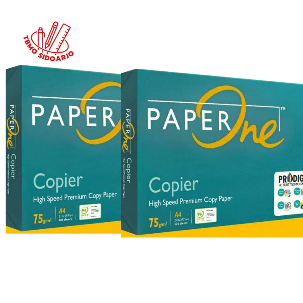 

TBMO Kertas HVS / Kertas Fotocopy 75 A4 Paperone 1 RIM 500 LEMBAR