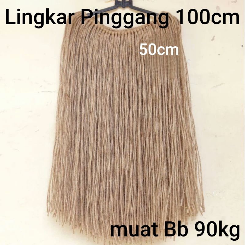 Rok Adat Papua 50cm Dewasa , Rok Rumbai Papua ,Rumbai Goni