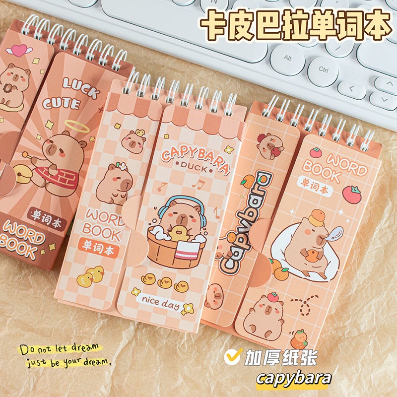 

Notebook Spiral 2 Sisi Capybara / Notebook Memo