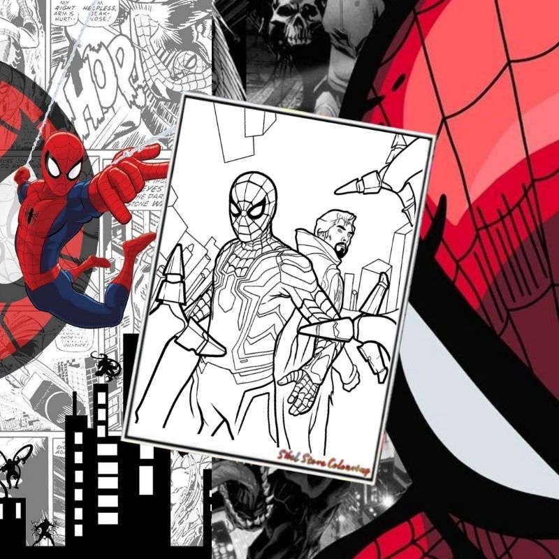 

Kertas Gambar Mewarnai Anak Tema Spiderman Battles (10 Lembar) / Kertas Gambar Tebal 160 Gsm