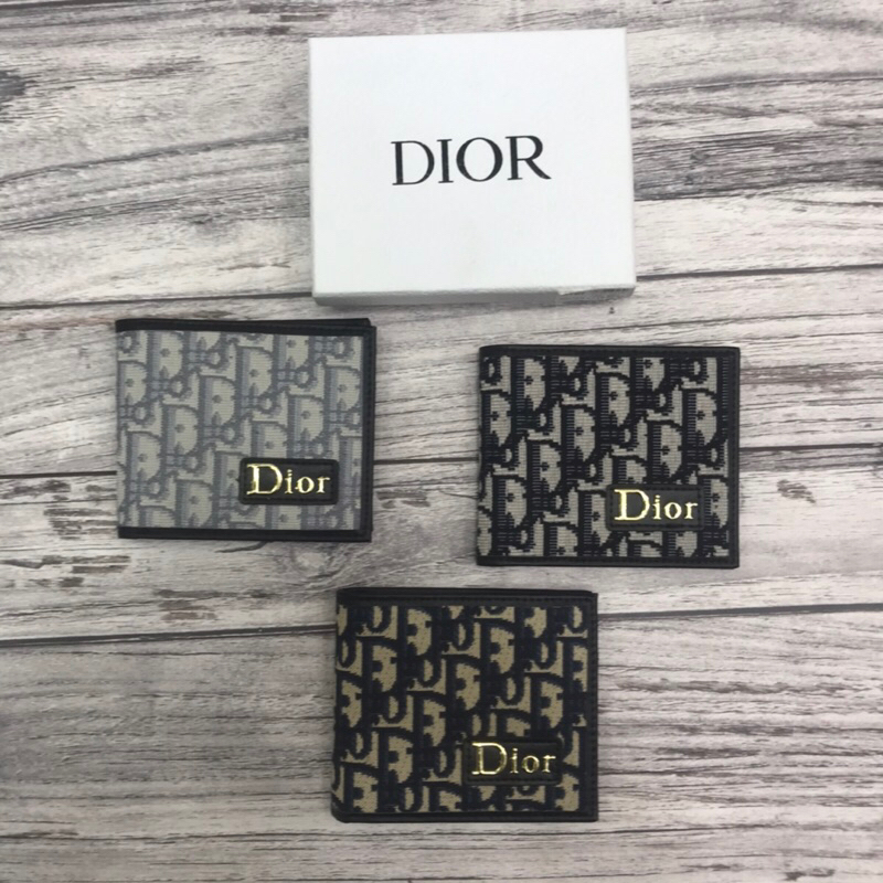 DOMPET LIPAT PRIA BI FOLD WALLER DIOR DD OBLIQUE JACQUARD PREMIUM QUALITY