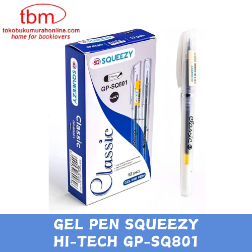 

TBMO Pulpen Gel SQUEEZY GP-SQ801 CLASSIC 0,5mm Pack 12pcs / Bolpoint