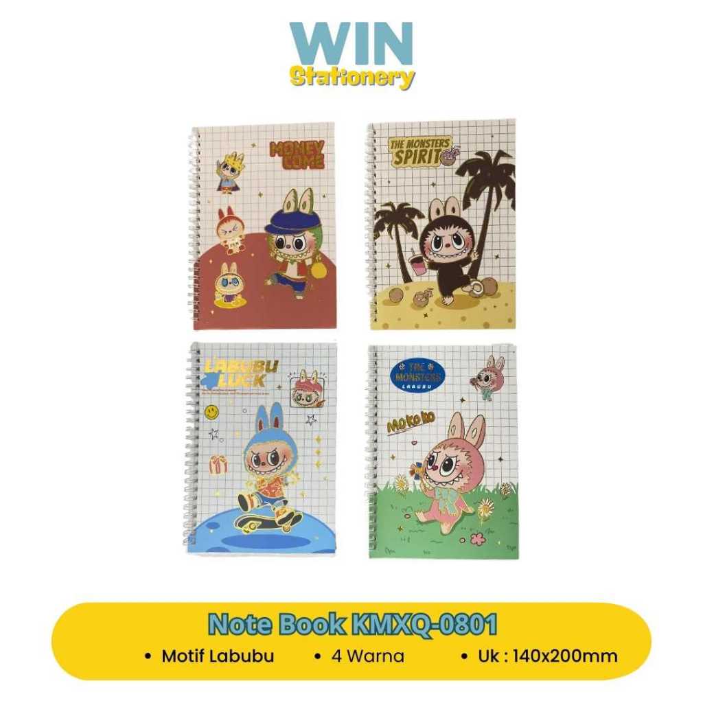 

Note Book Motif Labubu A5 Garis Buku Tulis Binder KMQX-0801