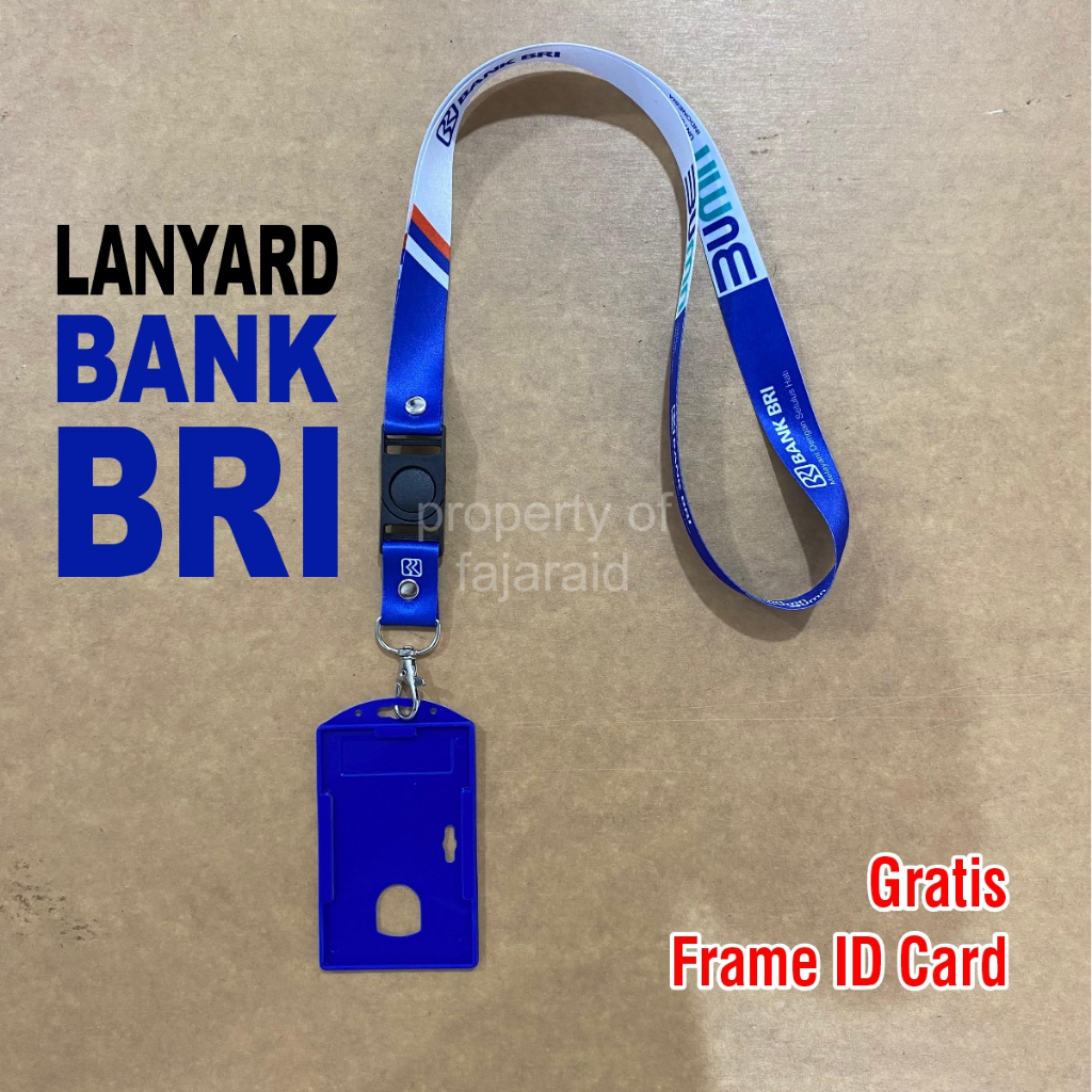 

Lanyard Bank BRI BUMN Gratis Frame ID Card