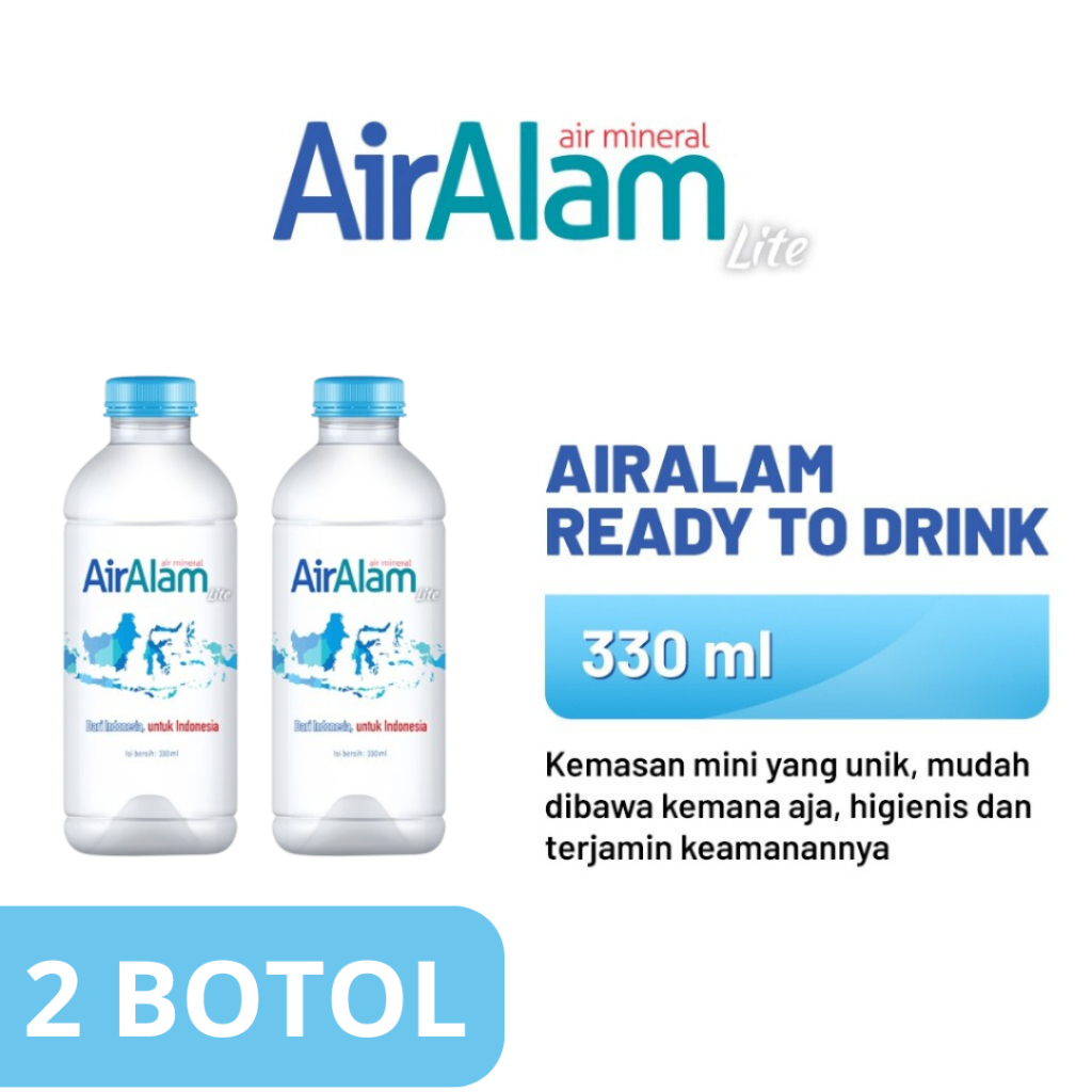 

AirAlam Dalam Kemasan Paket 2 Botol 330ml