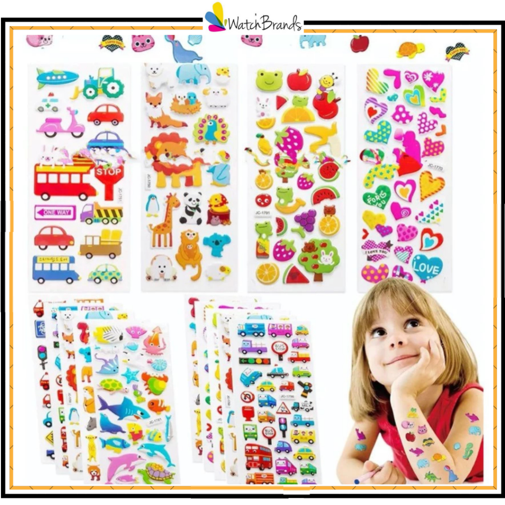 

WBS STIKER 3D ANAK STICKER TIMBUL MAINAN TEMPEL KARAKTER EMBOSSED STICKER 30 cm SS009