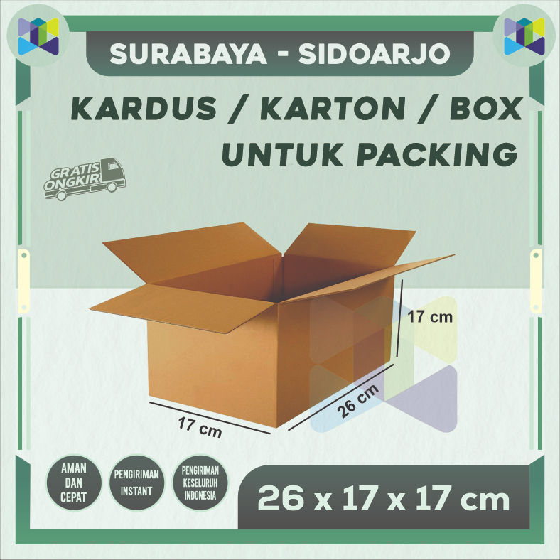 

Box Packing 26x17x17 / Kardus Packing / Karton Packing