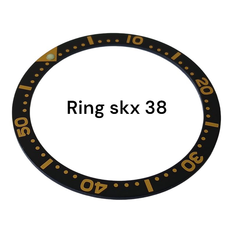 Insert Bezel Skx Srpd Seiko mod Ring Insert Bezel 38 mm Ring abcd gold