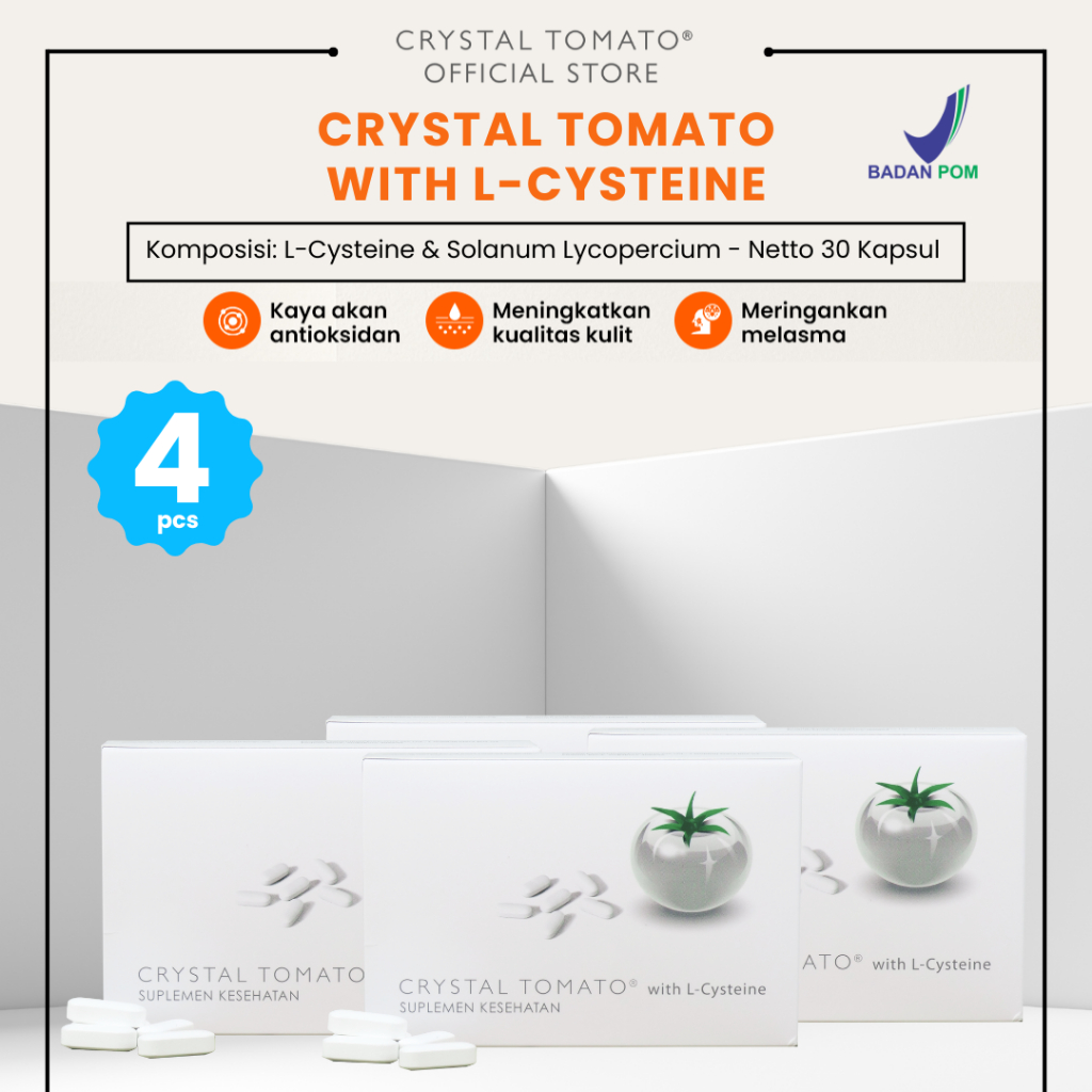 Crystal Tomato with L-Cysteine suplement Bundle 4
