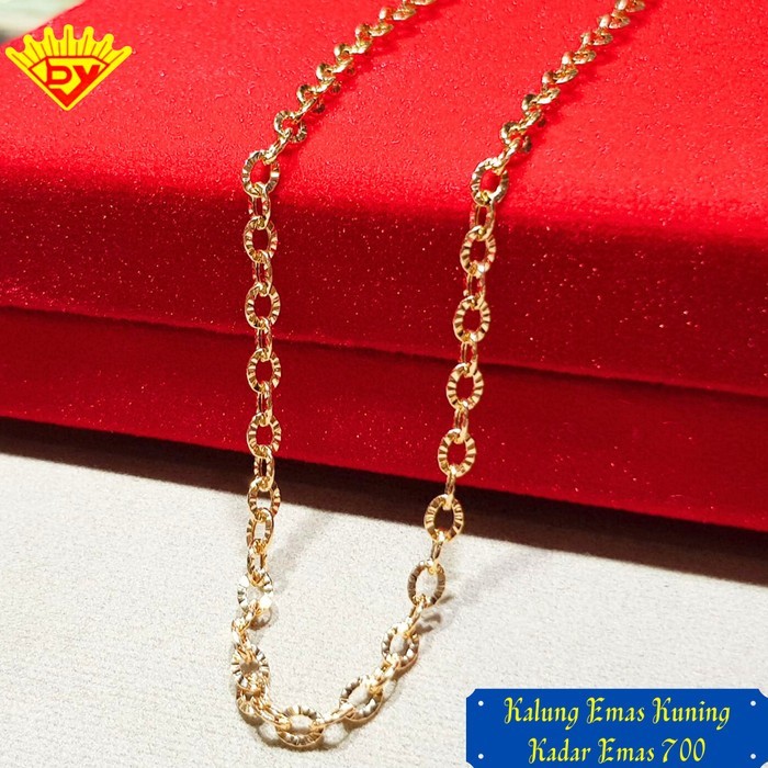 Kalung Rantai Emas Putih Kadar Emas 750