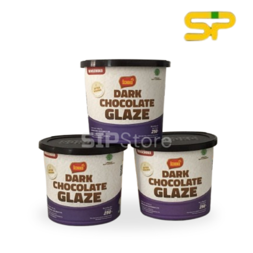 

SCHOKO Dark Chocolate Glaze - 250 Gr / Filling & Spread / Selai Coklat
