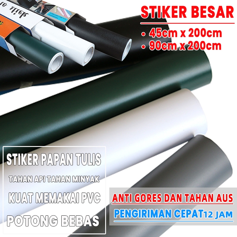 

【upgrade】stiker papan tulis kapur papan tulis white board 90x120 stiker whiteboard stiker papan tulis putih