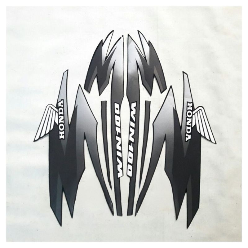 Striping stiker motor honda win 100 1996 1997 std lis body standart honda win 100 striping win 100 t