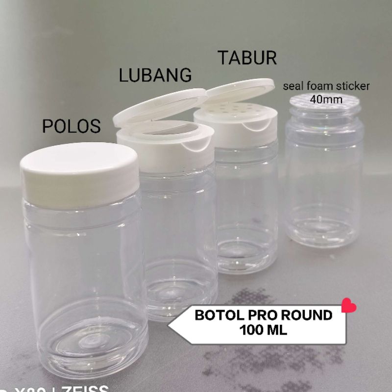 BOTOL TABUR 100ml / BOTOL CABE 100ml /BOTOL KAPSUL 100ml