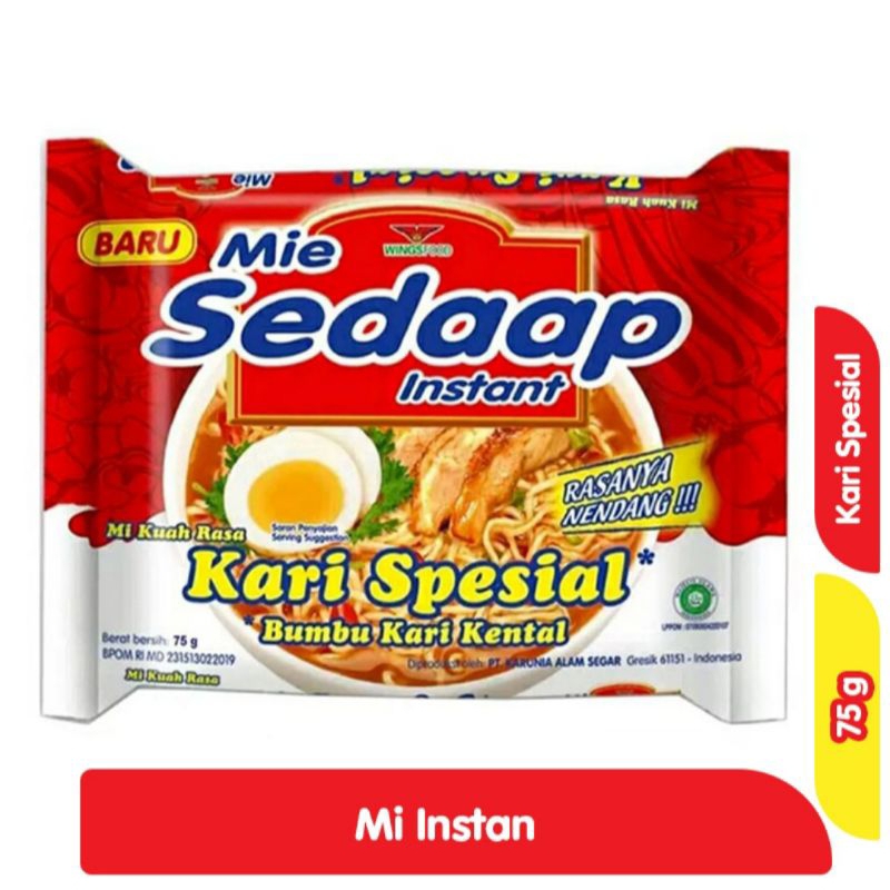 

SEDAAP mie instan kari spesial 75g