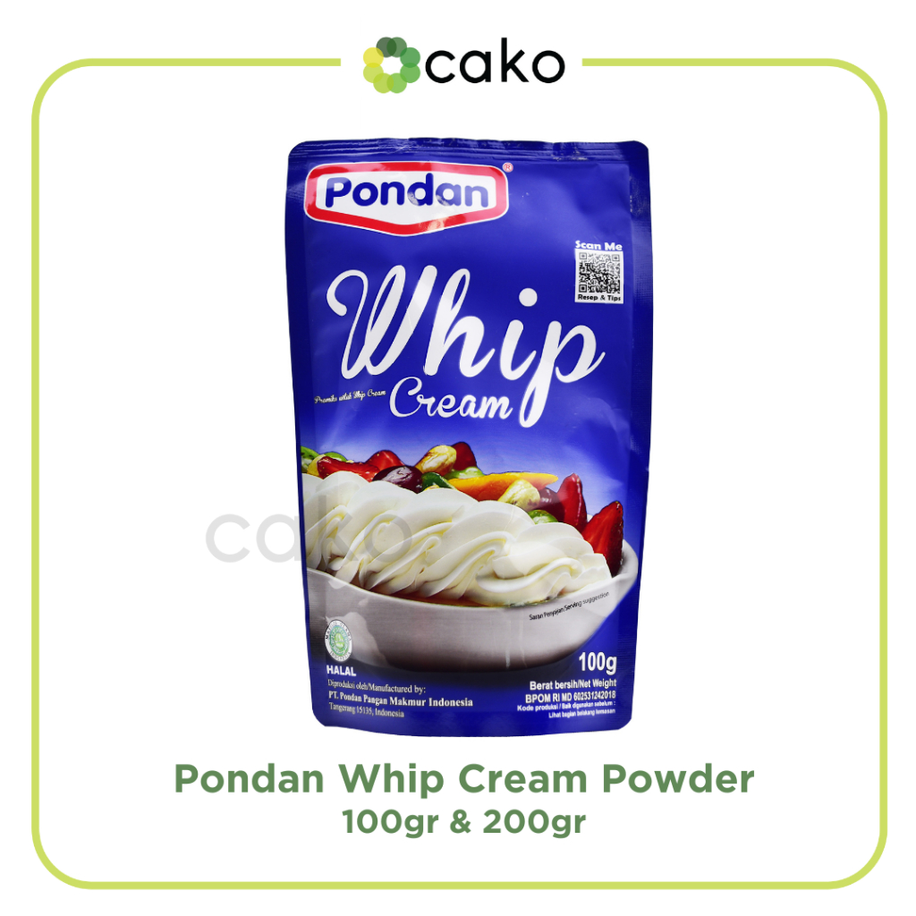 

Pondan Whip Cream Powder 100gr & 200gr