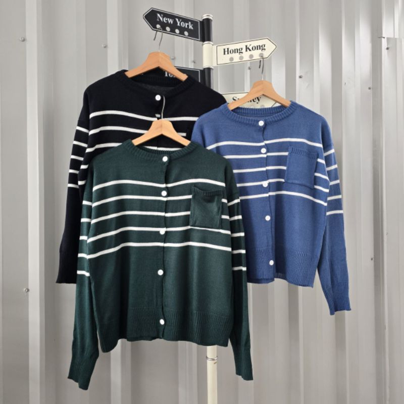 outer pocket rajut cardygan rajut outer rajut baju wanita rajut korean style