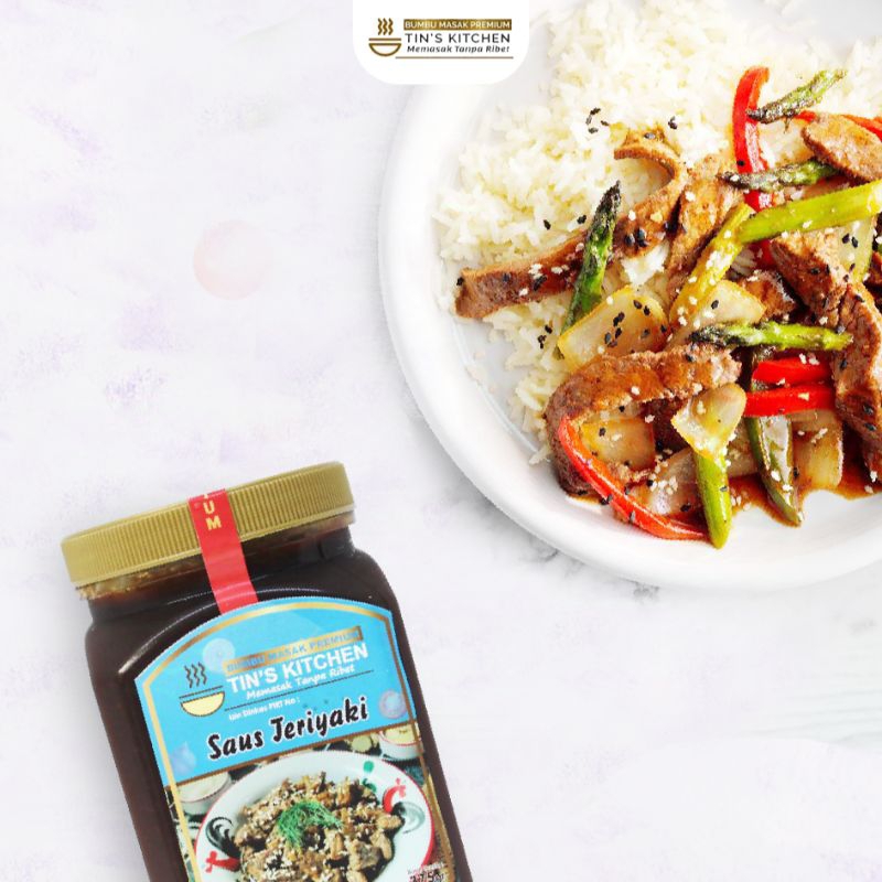 

Saus Teriyaki / Saus Teriyaki Tin's Kitchen Ukuran Reguler / Teriyaki Sauce / Saus Homemade