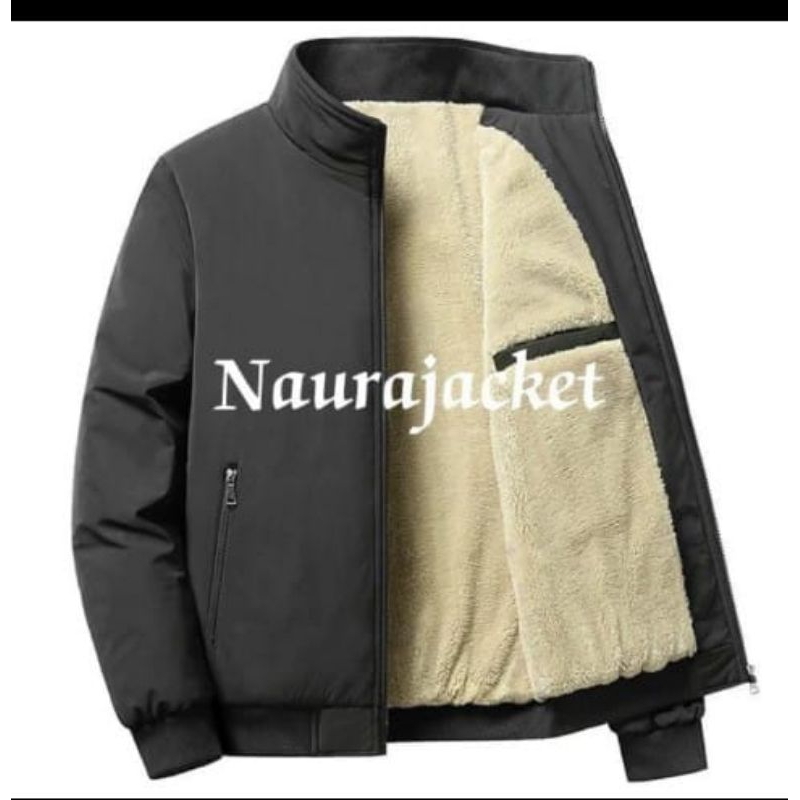BISA COD Naurajacket/ Jaket bomber beludru taslam premium/Jaket bomber pria wanita/Jaket beludru teb
