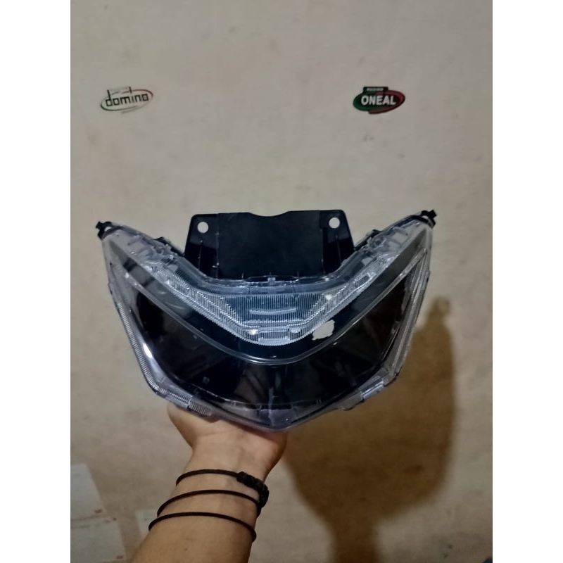 Reflektor Plus Mika Kaca Lampu Depan Beat Deluxe 2020-2023 Beat Street ABS 2020-2023 Bahan Proji Bil