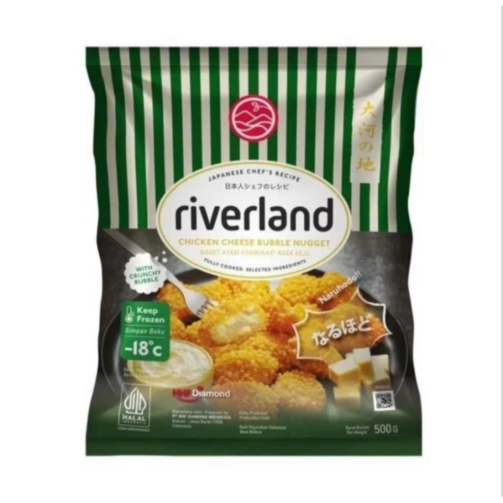 

Riverland Chicken Cheese Bubble NUGGET 500GR