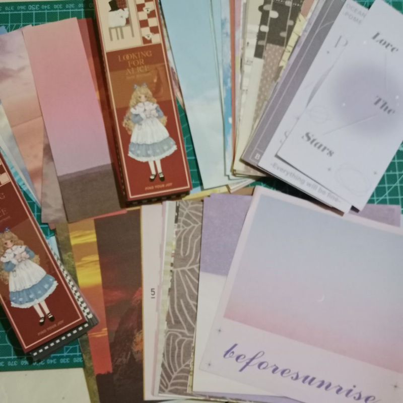 

Kertas motif untuk dekorasi journal/scrapbook aesthetic