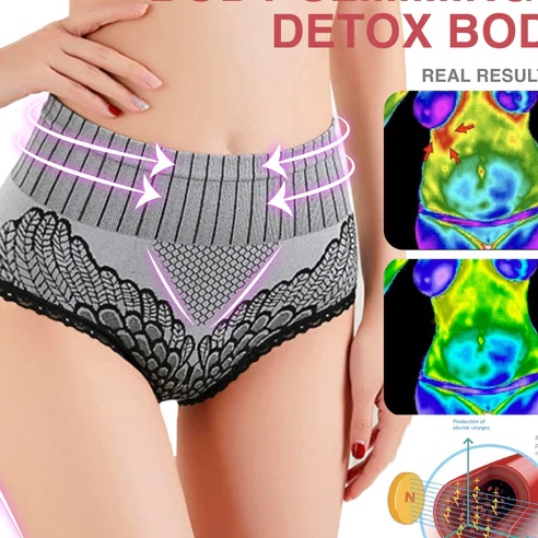 KI3 HONEYCOMB MASSAGE WOMEN UNDERWEAR Thermal Circulation Therapy Massage Panties Celana Pijat Terap