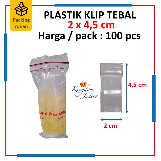 Klip TEBAL 2cm x 4.5cm / Plastik Klip 2 x 4.5 cm / Klip Plastik 2 x 4.5 TEBAL / Plastik Klip Kecil