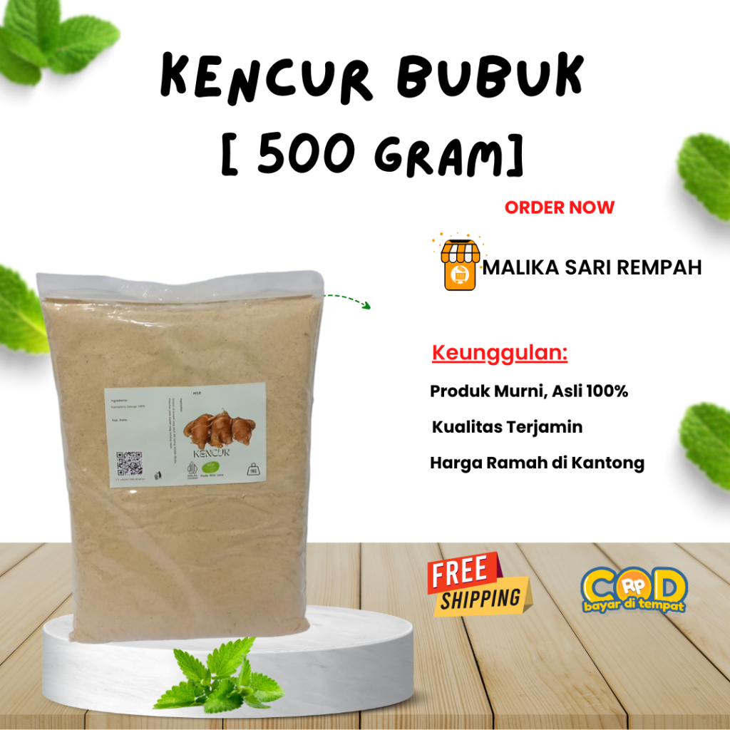 

Kencur Bubuk [500 gram]-MSR Asli - Bubuk Kencur
