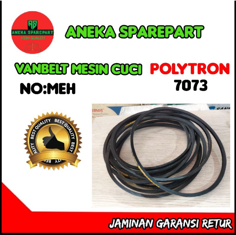 vanbelt/v belt mesin cuci NO:MEH polytron 7073