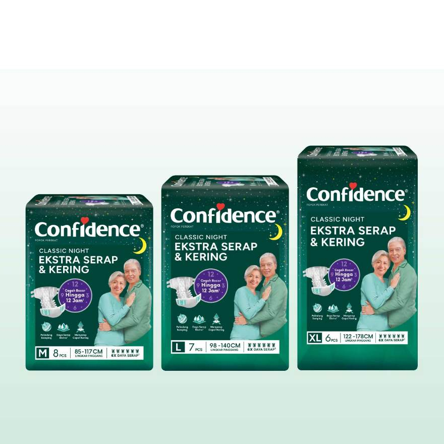 CONFIDENCE Classic Night Pampers Dewasa Ukuran M/L/XL