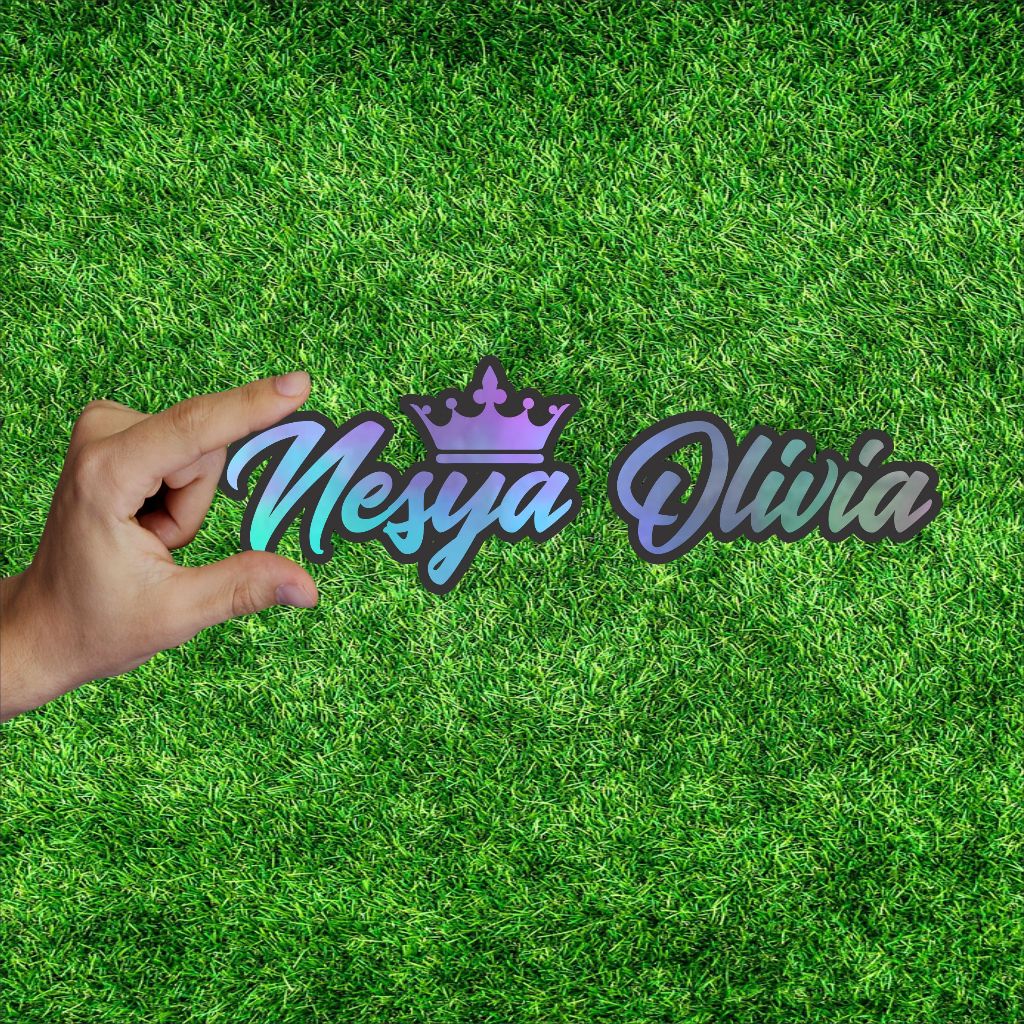 Stiker Custom Nama Stiker Nama Dimotor Waterproof Anti Air Timbul