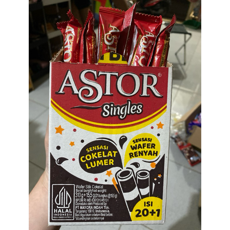 

Astor Singles Sensasi Cokelat Lumer isi 20+1PCS