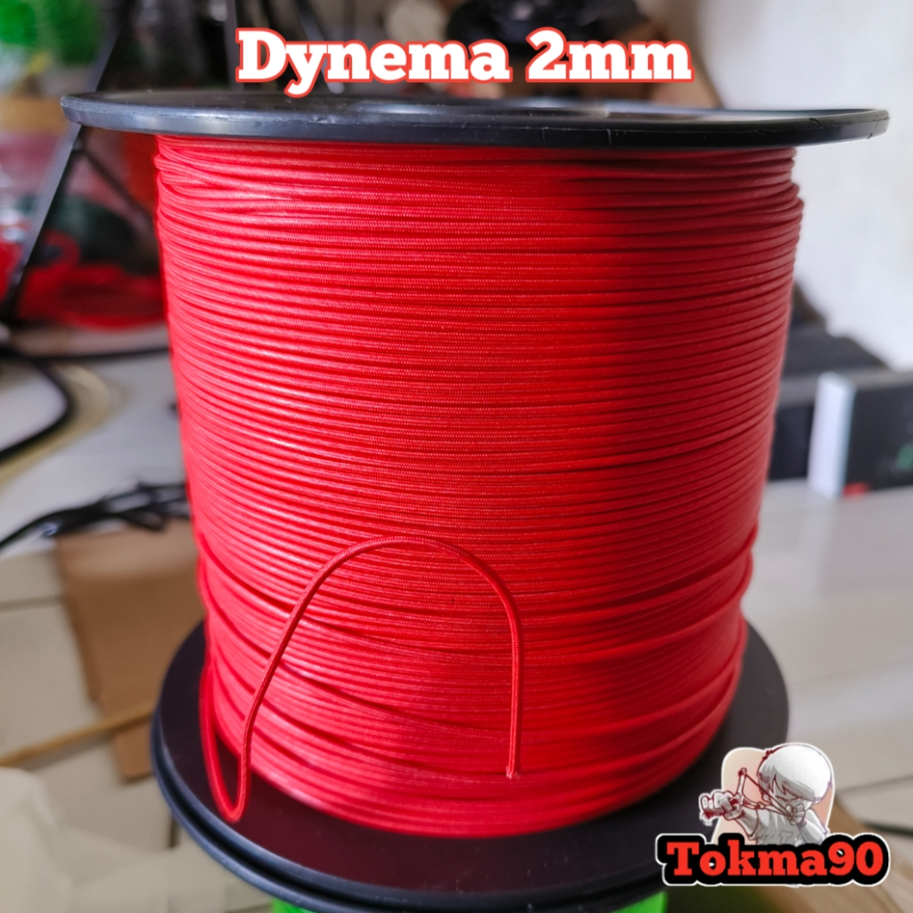 Tali dynema 2mm Kaku Tahan Aus Untuk Spergun Panah Ikan Laut