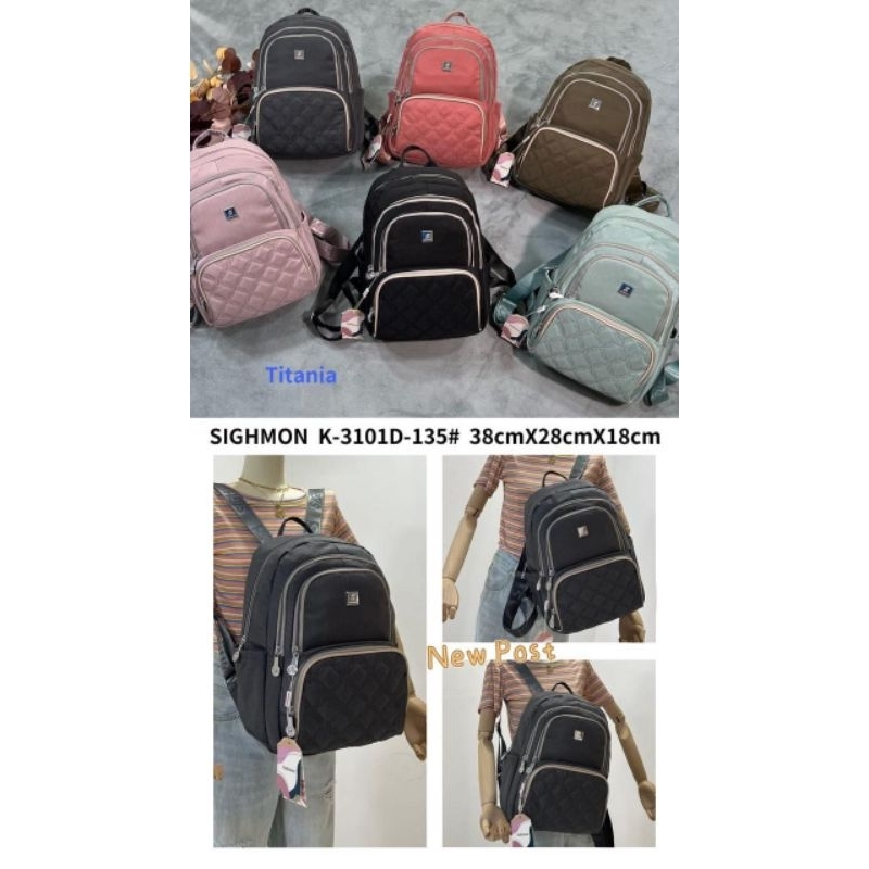 Sighmon 3101 Tas Ransel Wanita Kamvas