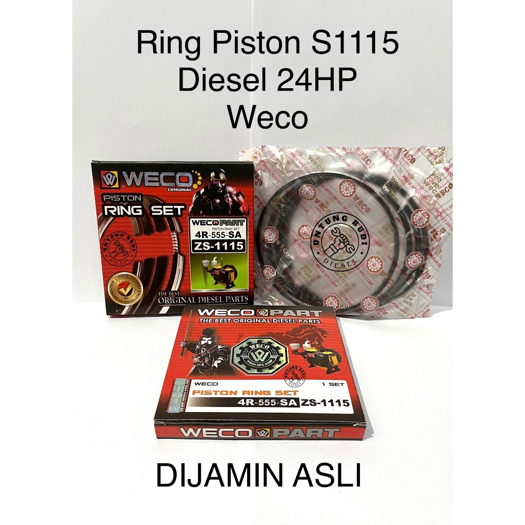 Ring Piston S1115 4 Ring 3R Weco Ring Seker Seher Diesel 24HP
