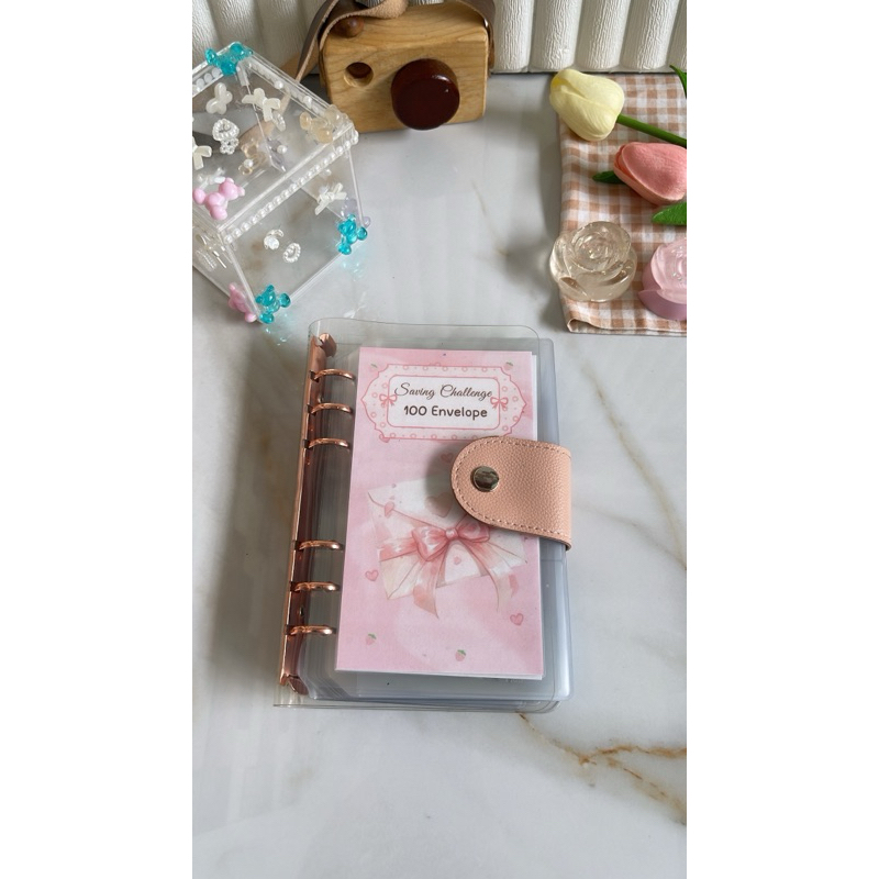 (A6 Paket binder 100) Saving challenge 100 envelope tantangan menabung 100 amplop tantangan menabung