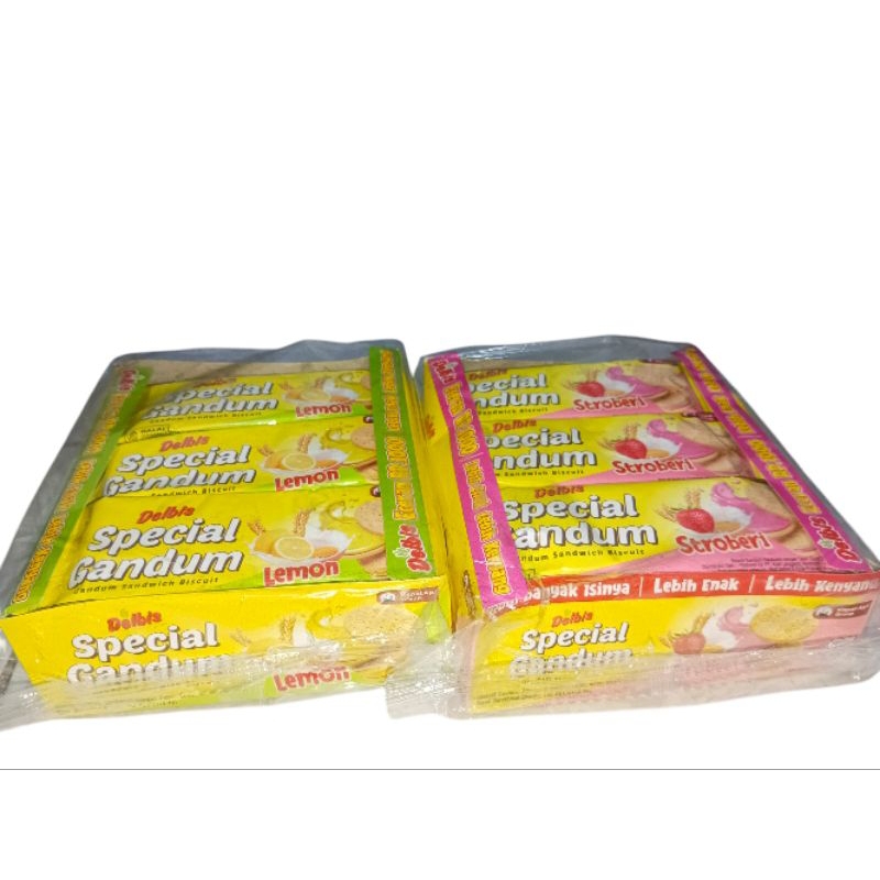 

Delbi's Special Gandum rasa Lemon & Strawberry 19,4gr x 12pcs