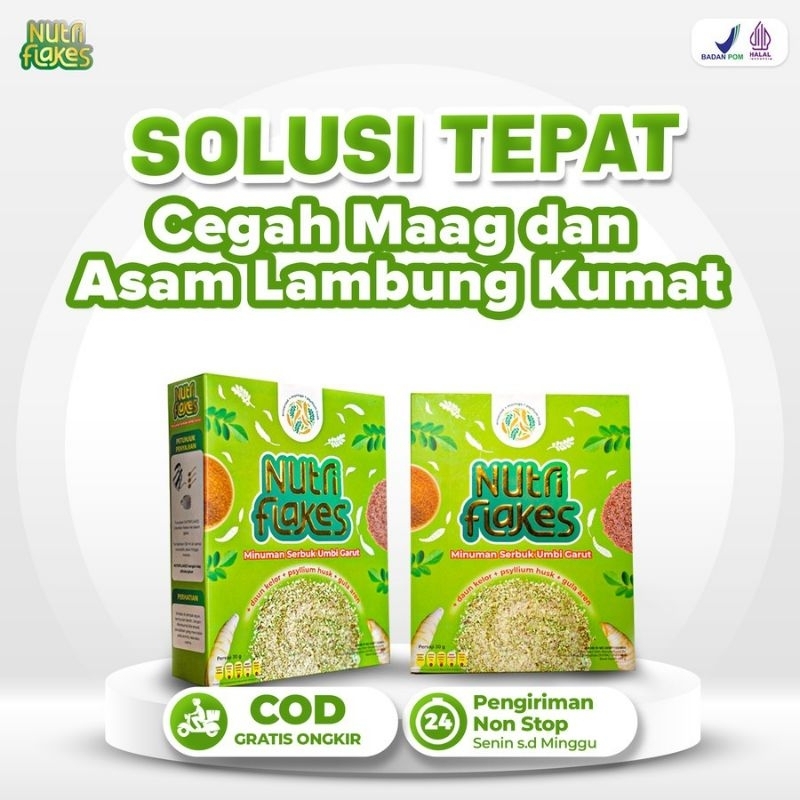 

Promo...!!! Nutriflakes Original Sereal Umbi Garut Solusi Atasi Lambung Magh Gerd, Suplemen Makanan Diet