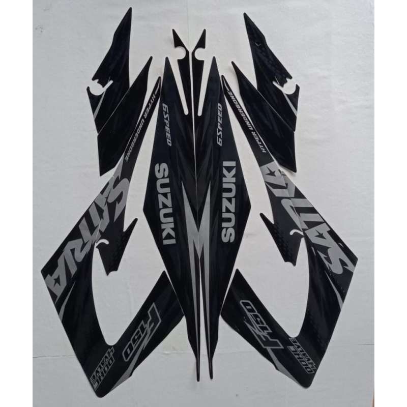 Striping stiker body motor suzuki satria fu 2013 lis body motor suzuki satria FU striping satria fu 
