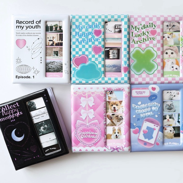 

KODE Y9D Buku penyimpanan bookmark gaya Korea yang sama buku penyimpanan film bintang buku perlindungan empat jaringan kehidupan