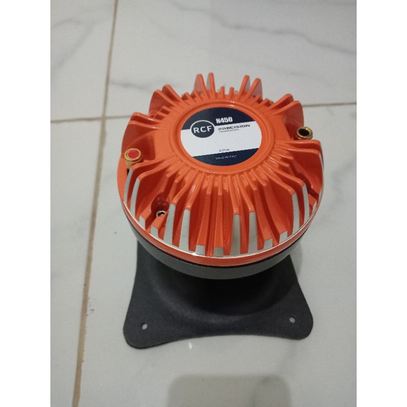 Paket Driver Tweeter rcf n450 Oren Bahan besi model drat +corong 15x15 bahan alumunium tebalkualitas