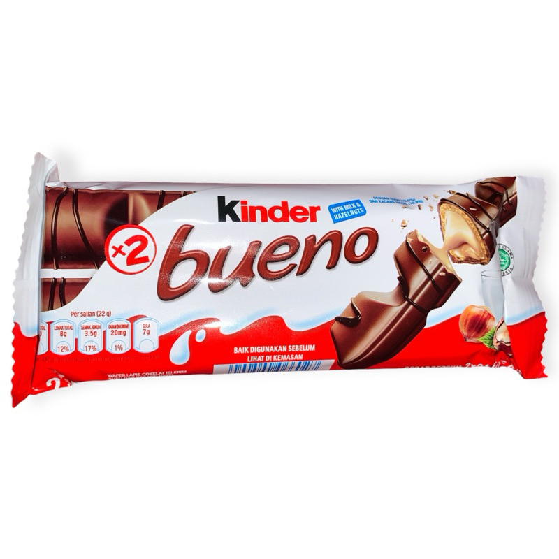 

KINDER BUENO WITH MILK & HAZELNUTS (43g)