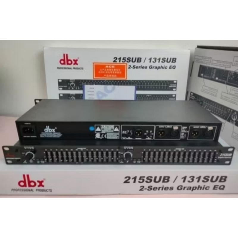 EQUALIZER DBX 215/131SUB GRADE A NEW INCLUDE SUB OUT 215 / 131 + SUB